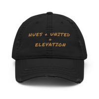 Distressed Dad Hat "H.U.E.S"