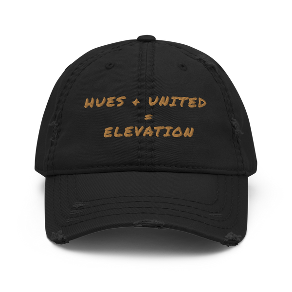 Distressed Dad Hat "H.U.E.S"